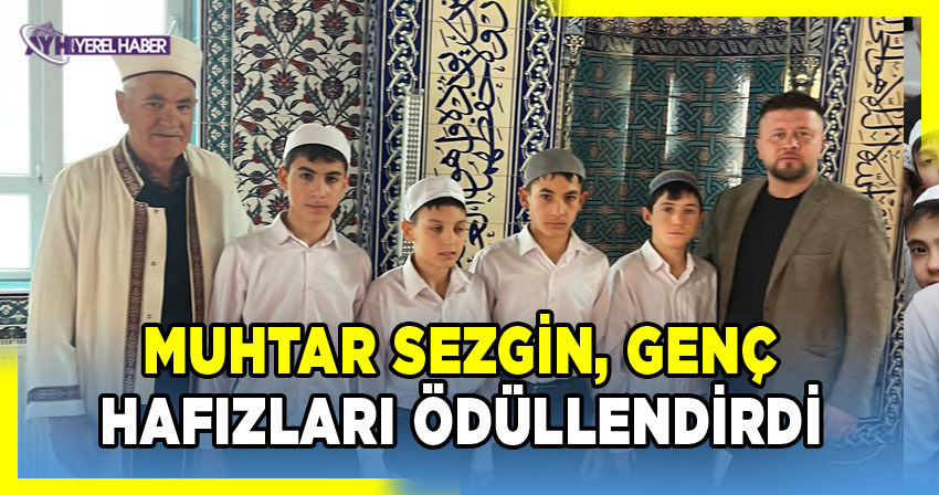 Muhtar Sezgin, Genç Hafızları Ödüllendirdi