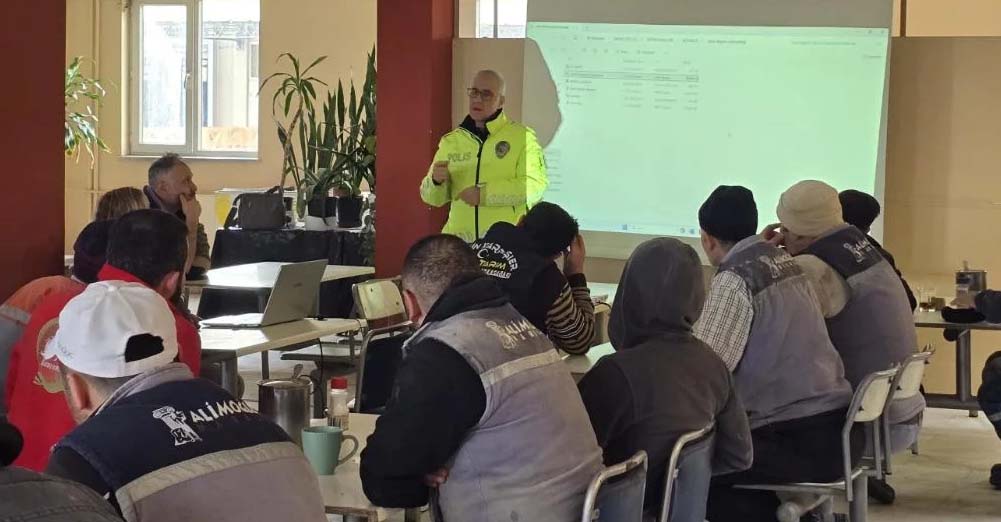 Alimoğlu Mermer İşçilerine Trafik Güvenliği Eğitimi Verildi